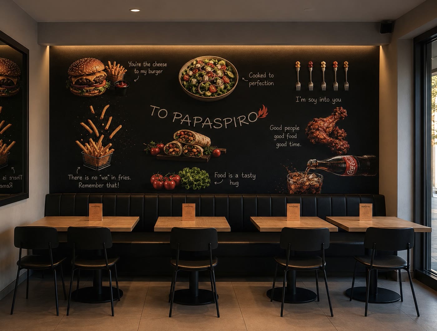 Fast Food Papaspiro — ambienti